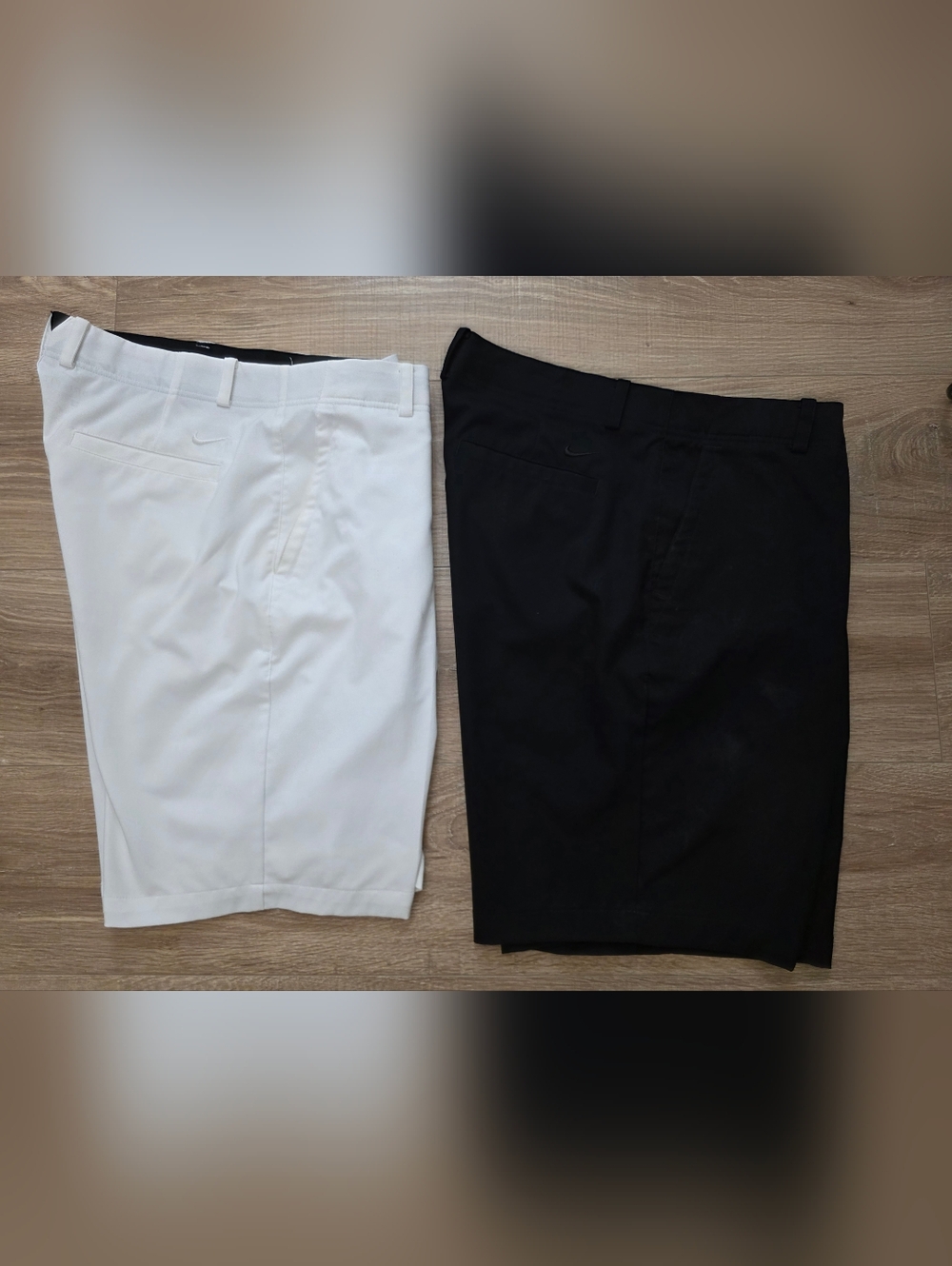 Nike Black and White Golf Shorts